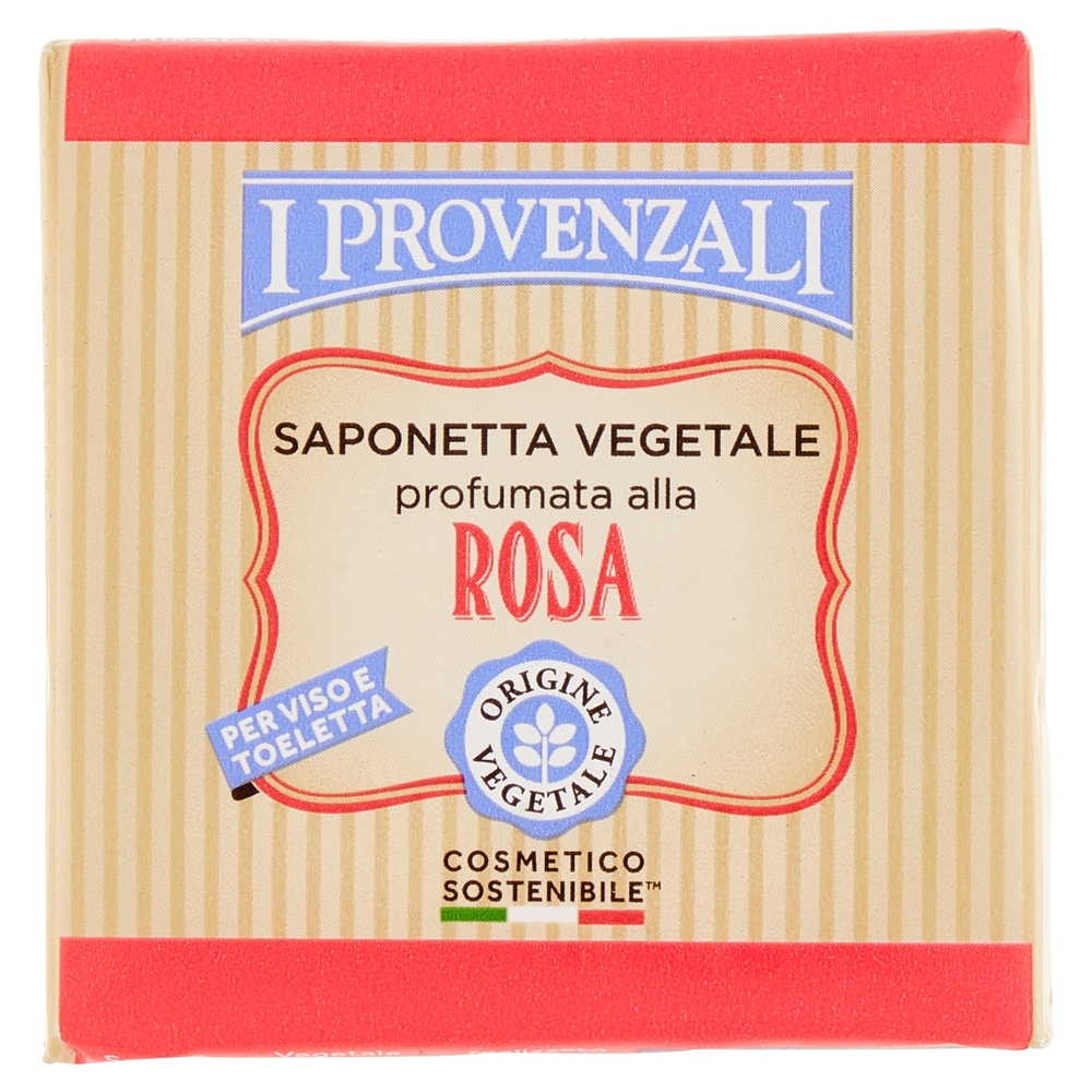 I Provenzali Saponetta Vegetale profumata alla Rosa 125 g